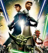 Anakin Skywalker e Obi-Wan Kenobi protagonizam o longa de animao em 3D