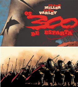 ''Os 300 de Esparta'' foram publicados originalmente em 5 edies. Depois, ganharam um encadernado